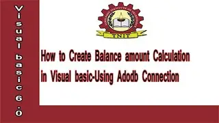 How to Create Balance amount Calculation in Visual basic-Using Adodb Connection