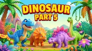 10 Amazing Dinosaurs for Kids 🦖 | Dinosaur Cartoon 4K | Part 5