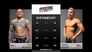 HyperStrikeFC#1 - Johnny &ldquo;Bam Bam&rdquo; Baldridge vs. Samson &ldquo;The Flying&rdquo; Sausser