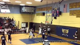 Potomac's Randall Broddie's spinning, acrobatic layup & baseline reverse layup vs. Largo.