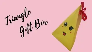 Triangle Gift Box / Paper Box Tutorial / Gift Wrapping Ideas
