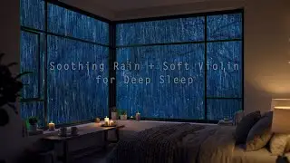 Fall Asleep in 5 Minutes 🎻🌧️ | Soft Violin & Gentle Rain Sounds for Deep, Peaceful Sleep