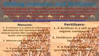 Class 8th Chapter 1 Crop production and management by Sunil Shilak Sir