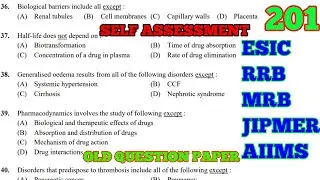 ULTIMATE -40 QUESTIONS FOR SELF ASSESSMENT VIDEO NUMBER 201 OLD QUESTION ANSWER FOR ESIC EXAM