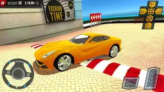 Orange Car Driving At Shopping Mall Center - Cars Parking Simulator 7 - Android Gameplay