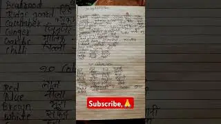 20 सब्जियों के नाम 20 vegetable name and colours name short video viral trending