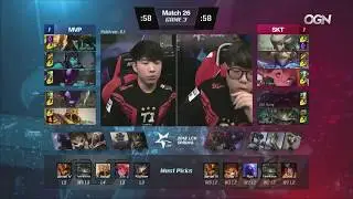 SKT vs MVP Highlights Game 3 [2.1.2018] LCS Spring |