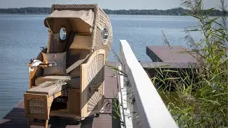 Strandkorb D&uuml;ne Single 1-Sitzer Teak &ndash; Bullaugen & Volllieger | Mr. Deko