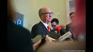 Trzeci dzień wizyty marszałka Sejmu Włodzimierza Czarzastego w Sejmie. Konferencja prasowa