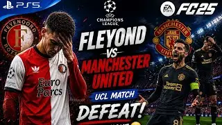 DO OR DIE Match 😱 | FC 25 UCL | Manchester United Must Win or Knocked Out | PS5 Gameplay”