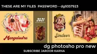 2021 CREATIVE Best Wedding Album 35 Psd Pack | MANGALSUTRA & SHINDOOR Wedding Album Psd Templates