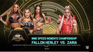 NXT GOLDRUSH 2025-11-25 : Zaria vs. Fallon Henley - WWE Women's Speed Championship