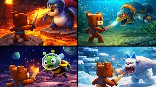 Super Bear Adventure vs Crazy Characters (This Got Wild)
