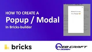 Bricks Builder 1.4 Update: Create a Modal/Popup Element