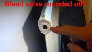 Radiator bleed valve rounded off. Cannot bleed radiator.