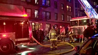 Raw Video: 2-Alarm Fire in S.F. Tenderloin District