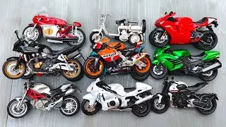 Review of Scale Model Bikes 1/12 Scale Collection, Ducati,  Suzuki, Kawasaki, Honda etc.