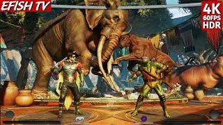Robin vs TMNT Donatello (Hardest AI) - Injustice 2 | PS5 4K 60FPS