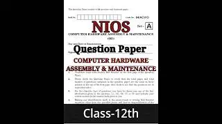 nios class12th important question computer #ytshorts #niosupdate #assignment #niosboardnewstoday