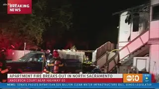 North Sacramento apartment fire sends one person to hospital