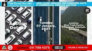 ABSA Bank Repossessed Auto Auction: 200+ Vehicles, Online & Webcast