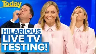 Karl and Ally conduct rapid antigen tests on air | Coronavirus | Today Show Australia