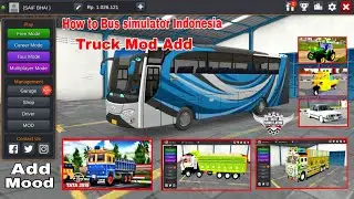 How to Bus Game truck mods in - bus simulator Indonesia game  bussid me truck mod add keise kare 😱