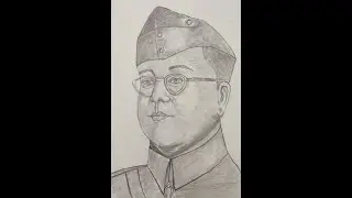 Subhash Chandra Bose drawing step by step || drawing of Netaji Subhash Chandra Bose #sketch
