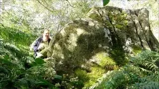 The Rocking Stone at Rockingstone Farm, Derbyshire in action