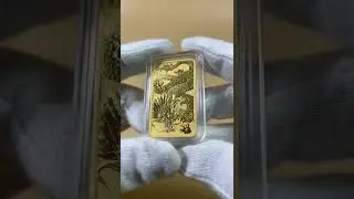 Gold Dragon Rectangular Bullion Coin