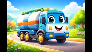 Water Tanker Truck Sound for Kids | Learn Vehicle Sounds