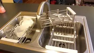 In-Sink Stainless Steel Drying Rack | Expandable Retractable Strainer by Carnaval