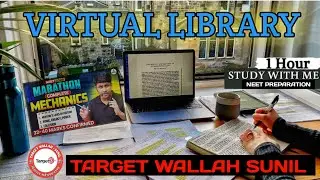 STUDY WITH ME || VIRTUAL LIBRARY 📚👨&zwj;💻 || ( Today's Target 🎯 Mechanic Complete ) NLM, WER, COLLISION