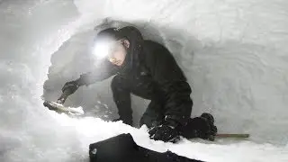 CONSTRUIRE UN IGLOO ET DORMIR DEDANS EN PLEINE MONTAGNE