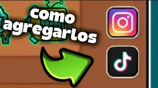 Como agregar instagram y tiktok a tu perfil de geometry dash | Nuevas redes sociales en GD 