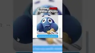 Троллинг фейковых художников в Twitter