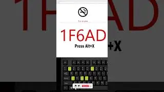 How to Type 🚭 No Smoking Symbol Using Alt + X | Unicode Shortcut