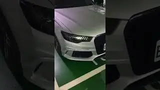 Audi A6 C7 2012 headlight modified LED style.