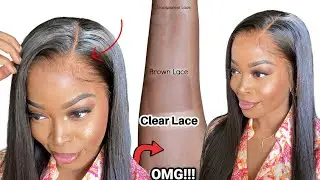OMG!!😱SILK PRESS⁉️*NEW*CLEAR INVISIBLE LACE WIG|Undetectable 👀like Natural Hair | XrsBeautyHair