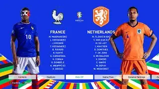FRANCE VS NETHERLANDS | PES 21 PATCH 24 EURO EDITION GAMEPLAY