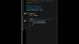c program to generator random no. within range-c++ programs #shorts #ytshorts #youtubeshorts #coding