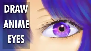 How to Draw  Anime Eyes in Clip Studio Paint | Step by Step Tutorial