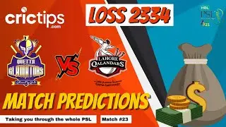 PSL 6 || Lahore vs Quetta || Pakistan Super League || LQ vs QG || Match Prediction