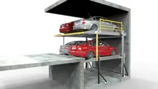 Mechanical Car Parking System with Pit - Parkist 22 - 3D