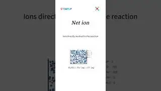 A neutralization reaction as seen from the net ion and spectator ion