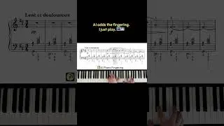 AI Piano Fingering Demo &mdash; Gymnop&eacute;die No.1 #pianomusic
