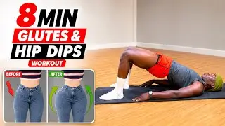 Bigger Booty🔥 Day 22 , Glute Activation & Hip Dips Workout  / Shape Hips & Burn Fat