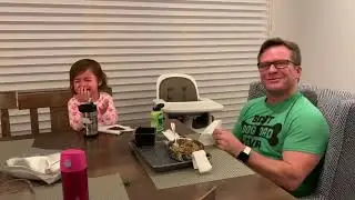 Baby Hiley trying #wasabi for the first time despite dadda&rsquo;s warning