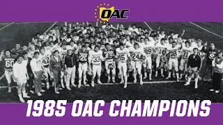 1985 Mount Union Football First OAC Championship Team Documentary