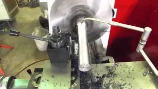 Harrison Clausing 600 group 21X60 lathe cutting long bar